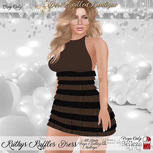 DPB Ruthys Ruffles Dress - Brown