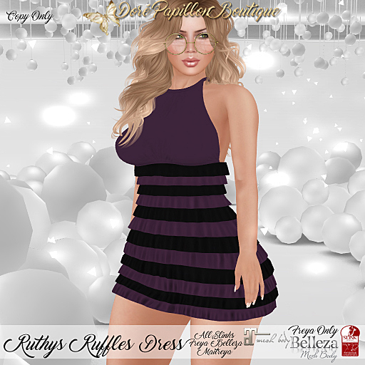 DPB Ruthys Ruffles Dress - Violet