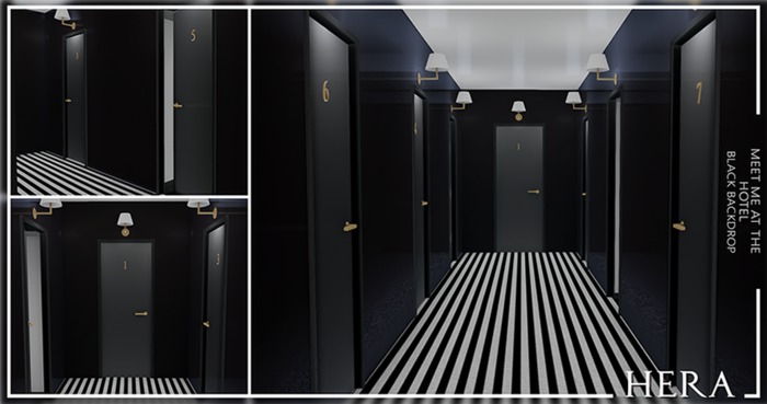 HERA - Meet Me At The Hotel Backdrop. BLK