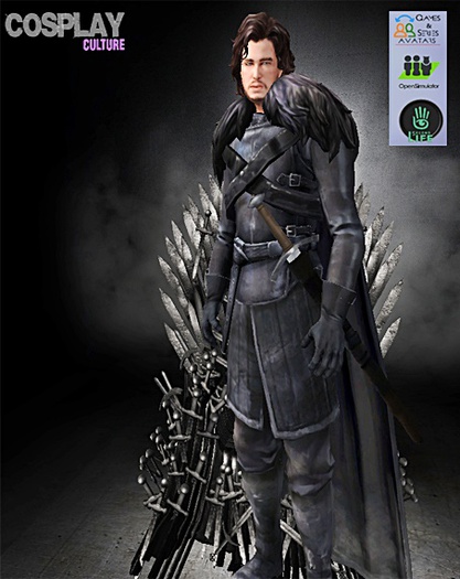 Second Life Marketplace Jon Snow Nigth s Watch BENTO Version BOX