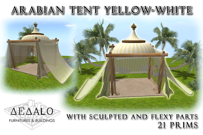 Arabian Tent Yellow-White