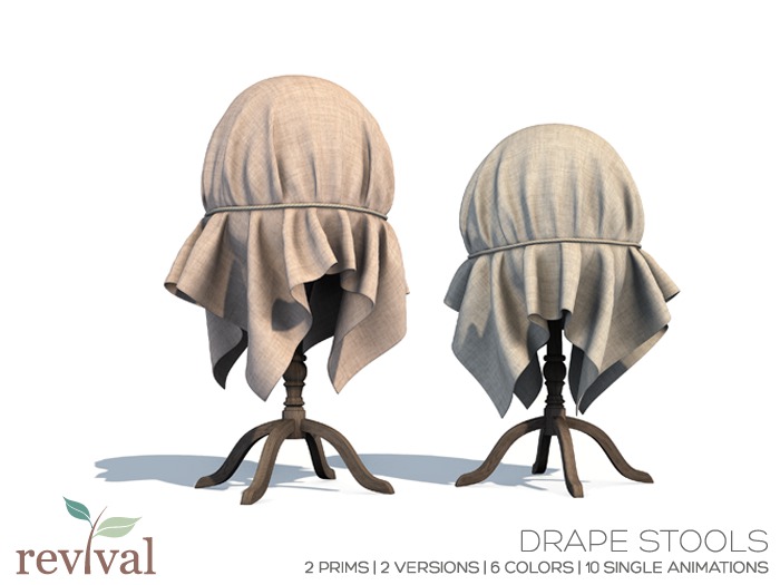 .:revival:. drape stools
