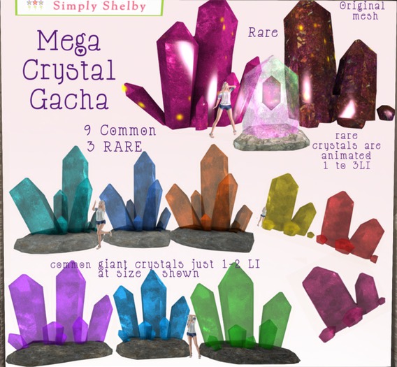 Mega Crystal Rare-Multi