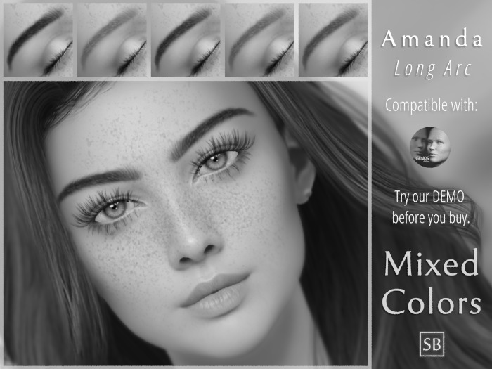 Eyebrows, Genus: Amanda.LongArch (DEMO)