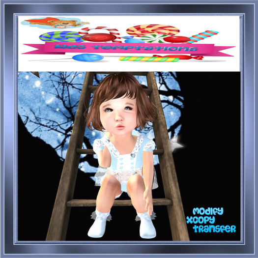 Kids Temptations - Single Ruffle Socks - Blue 2