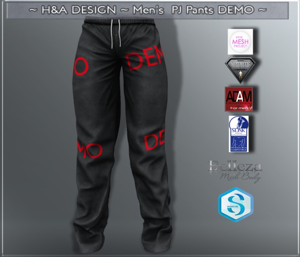 [H&A Designs]-Mens Demo PJ Pants_DEMO