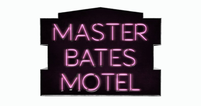 BUENO-Master Bates Motel Sign -Pink