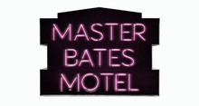 BUENO-Master Bates Motel Sign -Pink