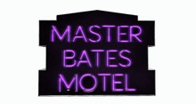 BUENO-Master Bates Motel Sign -Purple
