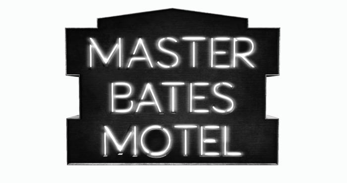 BUENO-Master Bates Motel Sign -White
