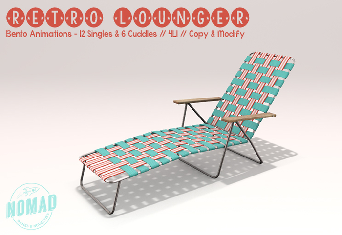 NOMAD // Retro Lounger // Mint & Red