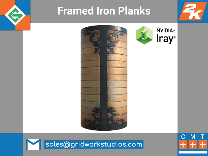 Wood Planks: Framed Iron
