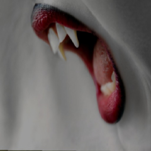 vampire open mouth