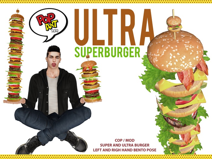 POPART STORE - SUPER BURGER WITH BENTO POSE
