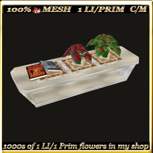 LW_ Mesh Table with Caladiums 1
