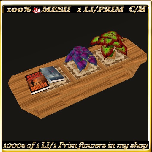 LW_ Mesh Table with Caladiums 4