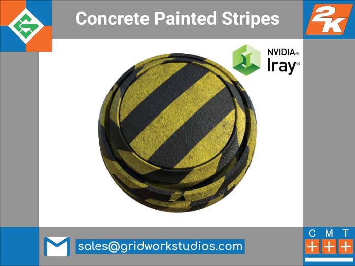 [ G.W.S. ] Concrete: Painted Stripes