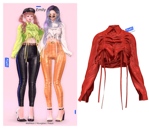 MIWAS / Emily Shirt #Red