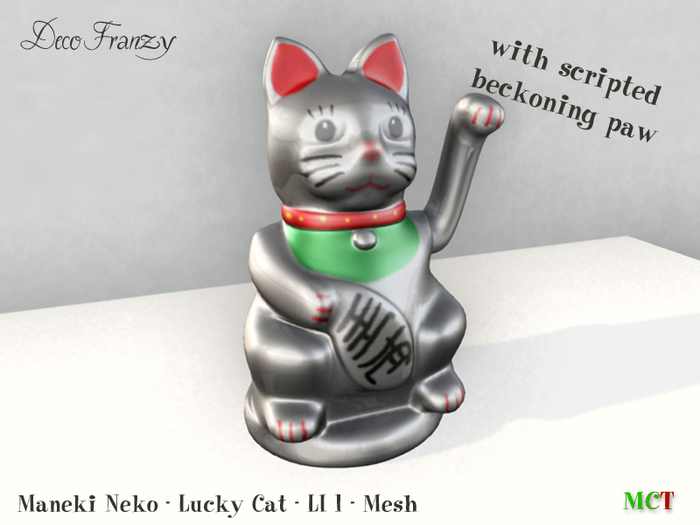 ~DecoFranzy~ Maneki Neko Silver (MC)