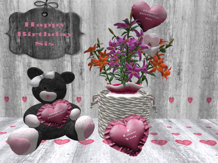 BMC161.. HAPPY BIRTHDAY SIS ARRANGEMENT,