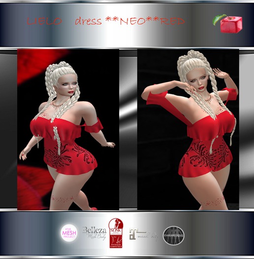 !!LieLo!! DRESS **NeO**-red