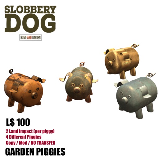 *SD* GARDEN PIGGIES SET - BOXED