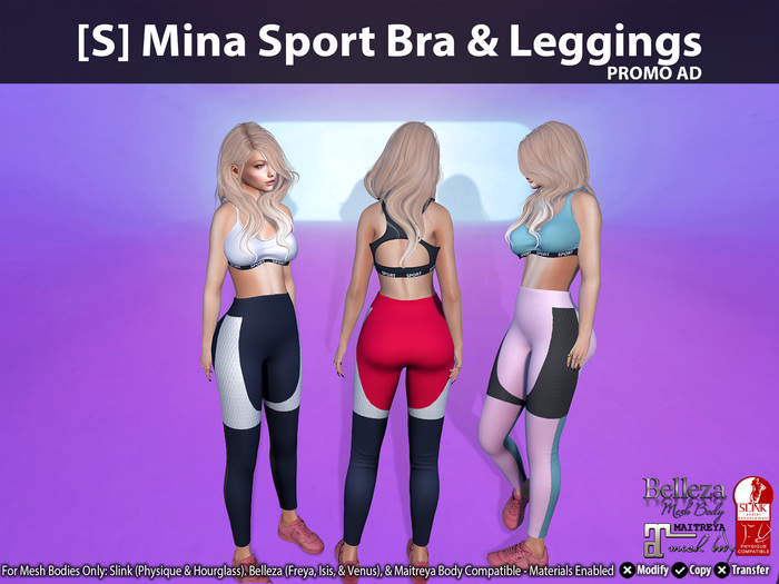 [S] Mina Sport Bra & Leggings Demo