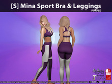 [S] Mina Sport Bra & Leggings Purple