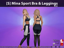 [S] Mina Sport Bra & Leggings Blue