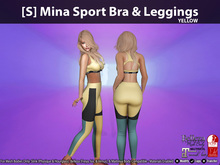 [S] Mina Sport Bra & Leggings Yellow