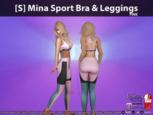 [S] Mina Sport Bra & Leggings Pink