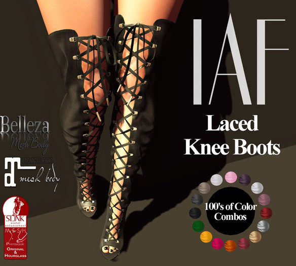 IAF Laced Knee Boots (With HUD)
