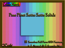 !Kushi! FinePleatSatinSATIN Textures -WearToUnpack