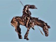 Western Art Home Decor Native American Bronze Warrior