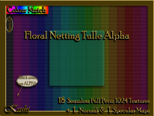 Floral Netting Tulle Alpha Textures