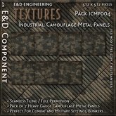 [ICMP004] 7 Heavy Metal Camouflage Textures Camo Textures Armor Plating Textures Military Textures by E&D ENGINEERING
