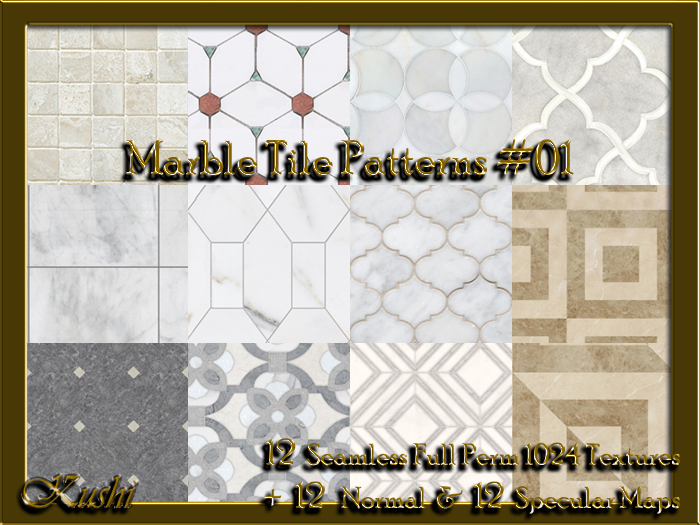 Marble Tile Patterns #01 Textures