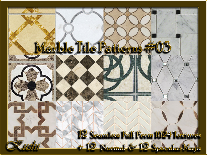 Marble Tile Patterns #03 Textures