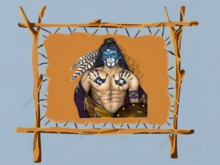 WESTERN ART Home Decor Native American Rawhide Warrior Painting