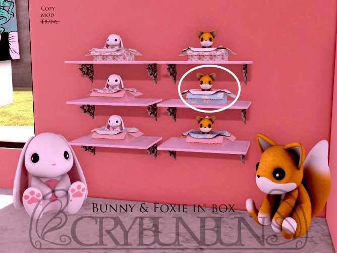 CryBunBun - Foxie In Boxie (White/Daisy)