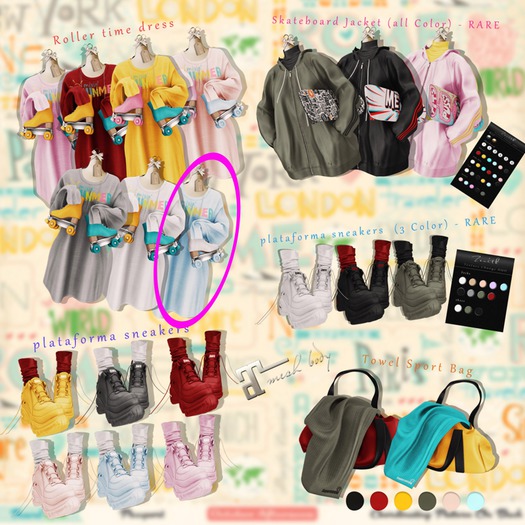 =Zenith=Roller time dress (Sky) -Maitreya