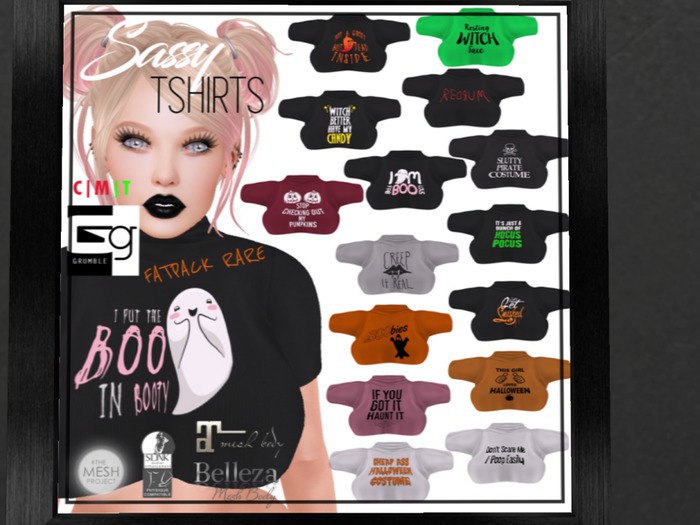 Grumble-Sassy Halloween Tees-RedRum (B)