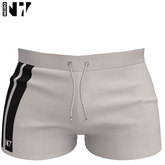 Nero - Magnus Beach Short - White \ Black