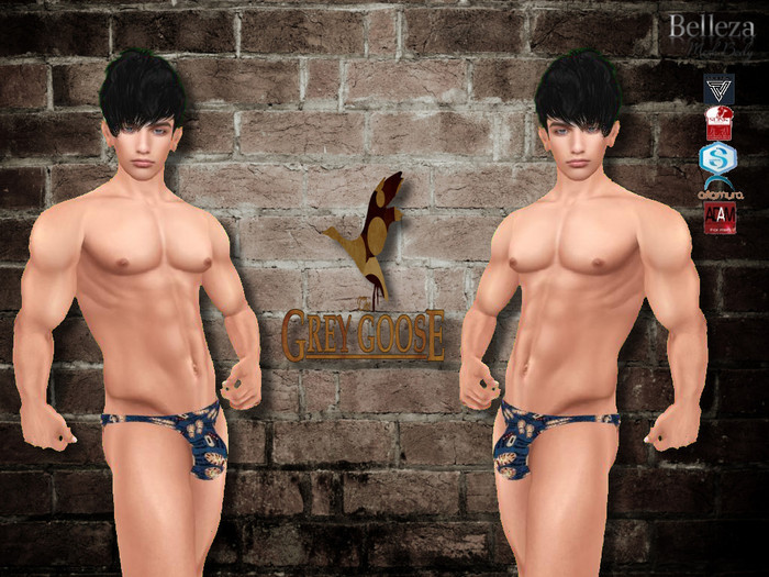 (WEAR ME) Grey Goose G String Military Boots