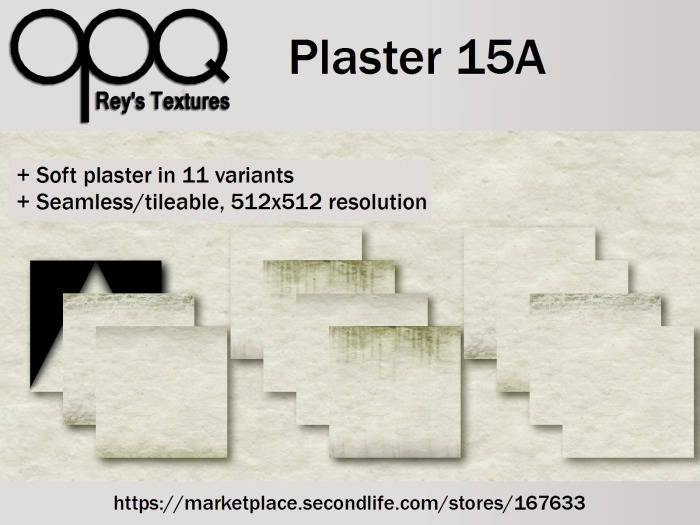 Rey's Plaster 15A - Soft plaster texture with lots of shading/grunginess options