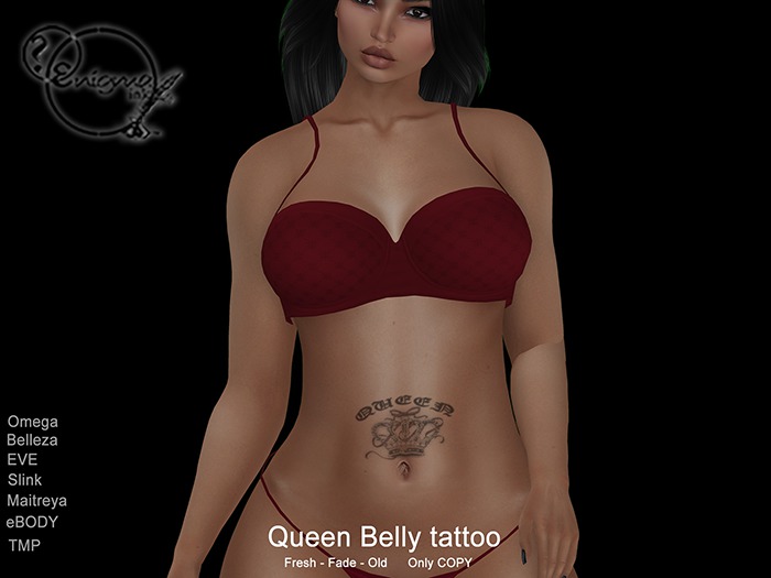 [enigma Ink] Queen Belly tattoo - Add me (Box)