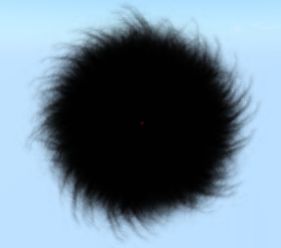BLACK-BLACK-Engine particles