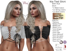 *BSASSY* NIA TIED SHIRT WITH HUD