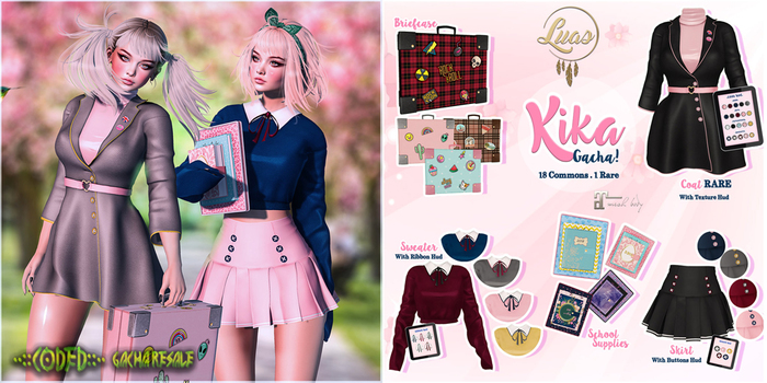 Luas Kika Briefcase Blue