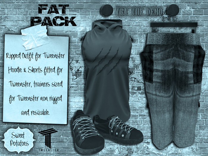 < SP > Ripped Outfit for Tweenster - Fat Pack